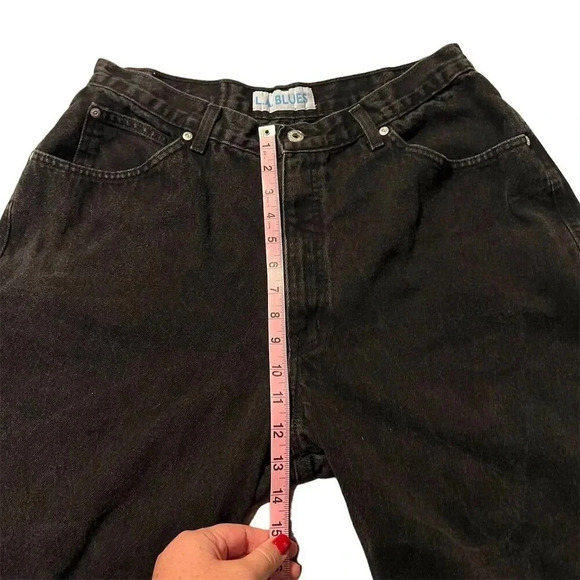 Vintage 90s L.A. Blues Women's Plus Size 18 Black Relaxed Denim Jeans - Picture 5 of 12